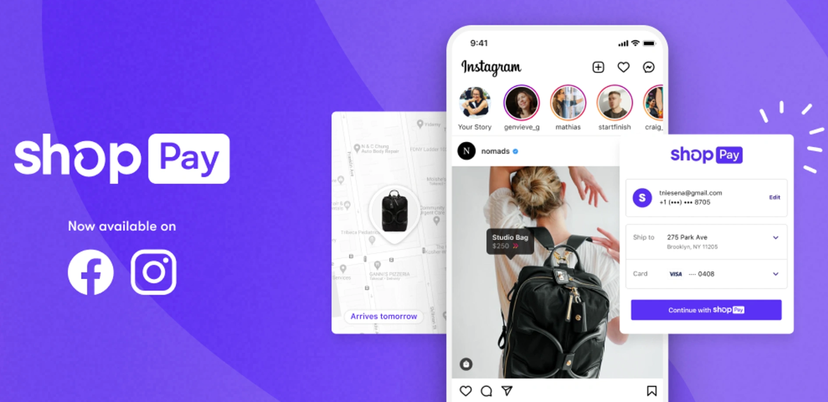 Statt Facebook Pay: Shopify Pay startet für Instagram und Facebook Shops